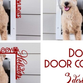 Intra απο ξύλο plywood 3mm-4mm πάχος – Υποδοχή σκύλου | Χριστουγεννιάτικη γωνιά πόρτας Δίασταση  20x20 cm INTRAFABR-36111962 - Image 1