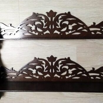 Intra απο ξύλο plywood 3mm-4mm πάχος – 2 επιπέδων σκαλιστό ξύλο ραφιού τοίχου 20x25 cm INTRAVECTRY-MY559148 - Image 1