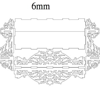 Intra απο ξύλο plywood 3mm-4mm πάχος – 2 επιπέδων σκαλιστό ξύλο ραφιού τοίχου 20x25 cm INTRAVECTRY-MY559148 - Image 2