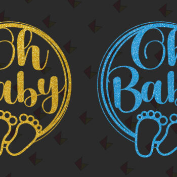 Intra απο ξύλο plywood 3mm-4mm πάχος – Ω μωρό | Baby Shower Cake Topper Δίασταση  20x20 cm INTRAFABR-29155036 - Image 3