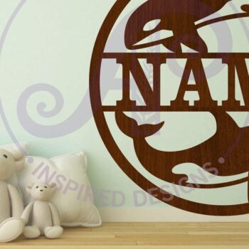 Intra απο ξύλο plywood 3mm-4mm πάχος – Όνομα Orcas Wall Art Sign, Δίασταση  40x30 cm INTRAFABR-115853359 - Image 3