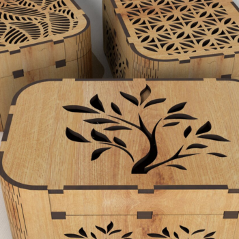 Intra απο ξύλο plywood 3mm-4mm πάχος – Δέσμη κουτί διακοσμήσεων Δίασταση  20x20 cm INTRAFABR-106323629 - Image 4