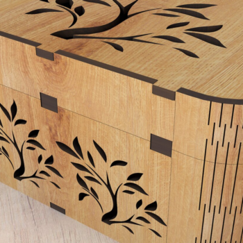Intra απο ξύλο plywood 3mm-4mm πάχος – Δέσμη κουτί διακοσμήσεων Δίασταση  20x20 cm INTRAFABR-106323629 - Image 5