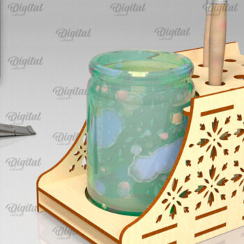 Intra απο ξύλο plywood 3mm-4mm πάχος – Στήριγμα πινέλου βαφής Δίασταση  20x20 cm INTRAFABR-98145646 - Image 1