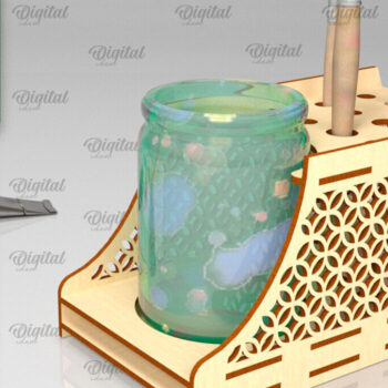 Intra απο ξύλο plywood 3mm-4mm πάχος – Στήριγμα πινέλου βαφής Δίασταση  20x20 cm INTRAFABR-98145676 - Image 1