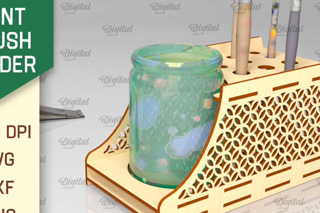 Intra απο ξύλο plywood 3mm-4mm πάχος – Στήριγμα πινέλου βαφής Δίασταση  20x20 cm INTRAFABR-98145676