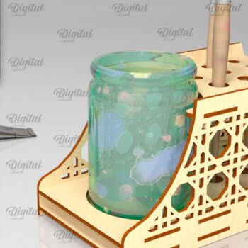 Intra απο ξύλο plywood 3mm-4mm πάχος – Στήριγμα πινέλου βαφής Δίασταση  20x20 cm INTRAFABR-98145719 - Image 1