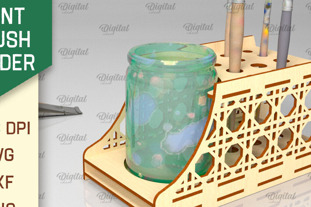 Intra απο ξύλο plywood 3mm-4mm πάχος – Στήριγμα πινέλου βαφής Δίασταση  20x20 cm INTRAFABR-98145719