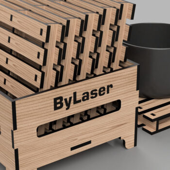 Intra απο ξύλο plywood 3mm-4mm πάχος – Σουβέρ παλετών για Αρχεία κοπής με λέιζερ Δίασταση 20x20 cm INTRAFABR-108551329 - Image 2