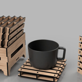 Intra απο ξύλο plywood 3mm-4mm πάχος – Σουβέρ παλετών για Αρχεία κοπής με λέιζερ Δίασταση 20x20 cm INTRAFABR-108551329 - Image 3