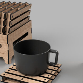 Intra απο ξύλο plywood 3mm-4mm πάχος – Σουβέρ παλετών για Αρχεία κοπής με λέιζερ Δίασταση 20x20 cm INTRAFABR-108551329 - Image 4