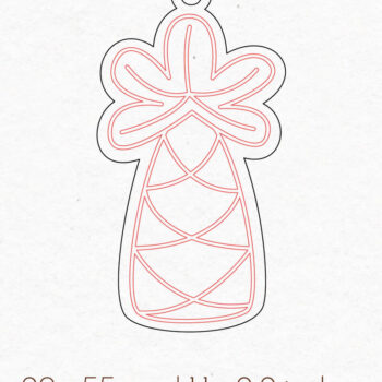 Intra απο ξύλο plywood 3mm-4mm πάχος – Σκουλαρίκια φοίνικα | Δίασταση  5x5 cm INTRAFABR-74323529 - Image 2