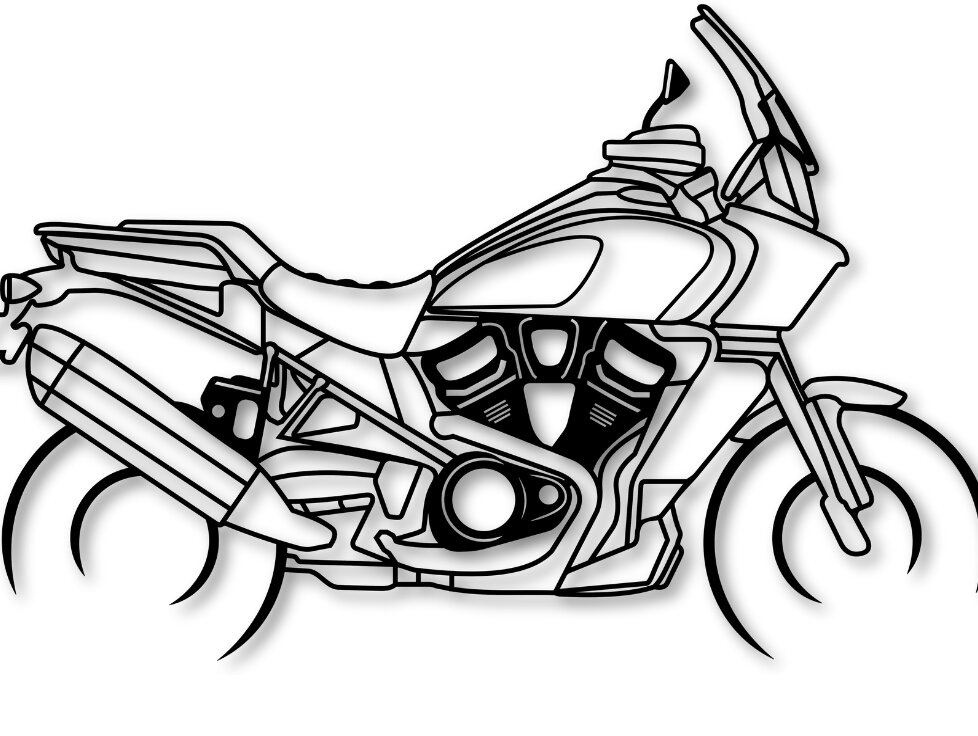 Intra απο ξύλο plywood 3mm-4mm πάχος –  μοτοσικλέτας Pan America Δίασταση  20x20 cm INTRAFABR-113767553