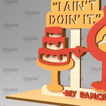 Intra απο ξύλο plywood 3mm-4mm πάχος – Κοπή λέιζερ με βάση ιατρικής προειδοποίησης παγκρέατος Δίασταση  20x20 cm INTRAFABR-101382609 - Image 1