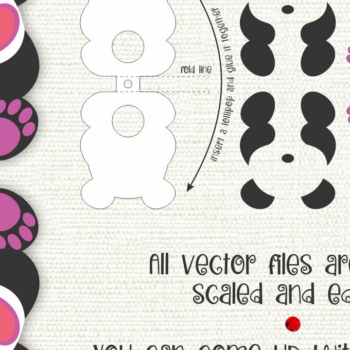 Intra απο ξύλο plywood 3mm-4mm πάχος – Panda Bear Lollipop Holder για παιδιά Δίασταση  20x20 cm INTRAFABR-8145305 - Image 2