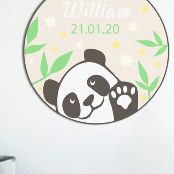 Intra απο ξύλο plywood 3mm-4mm πάχος – Διακοσμητικό τοίχου Panda, Παιδικό Πάνελ Δίασταση  40x30 cm INTRAFABR-86382239 - Image 3