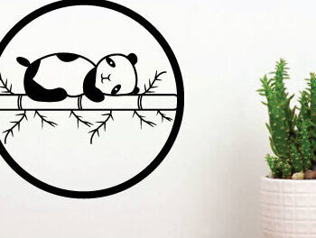 Intra απο ξύλο plywood 3mm-4mm πάχος – Σχεδιασμός Panda Metal Art Wall Art Δίασταση  40x30 cm INTRAFABR-75475118 - Image 2