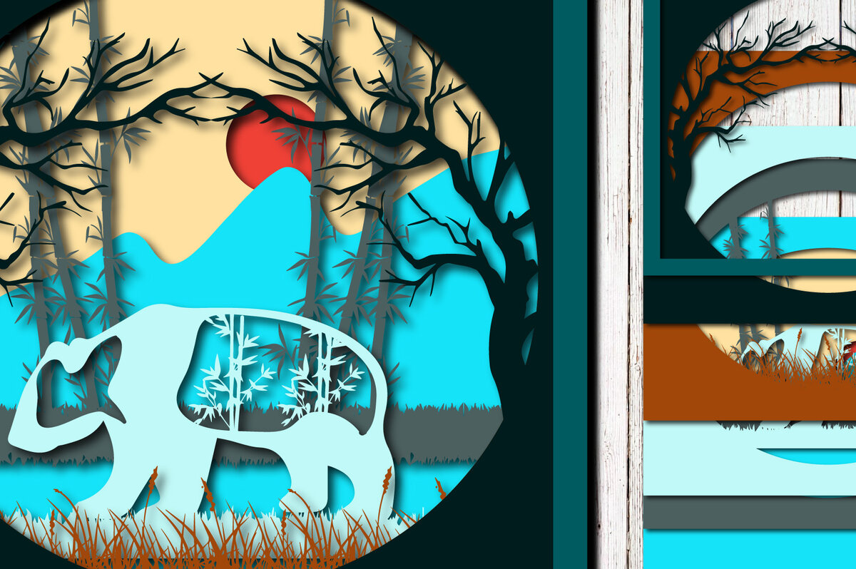 Intra απο ξύλο plywood 3mm-4mm πάχος – Panda σε πολυστρωματική κοπή λέιζερ ζούγκλας Δίασταση  20x20 cm INTRAFABR-23313887