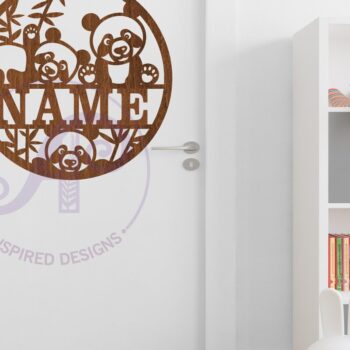 Intra απο ξύλο plywood 3mm-4mm πάχος – Πρότυπο κοπής λέιζερ Name Panda Δίασταση 20x20 cm INTRAFABR-80588833 - Image 4