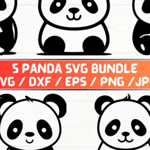 Intra απο ξύλο plywood 3mm-4mm πάχος – Panda, DXF, EPS, JPG, PNG Δίασταση 20x20 cm INTRAFABR-115722357