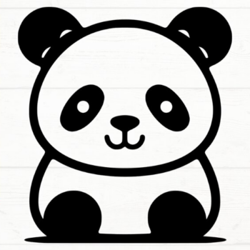 Intra απο ξύλο plywood 3mm-4mm πάχος – Panda, DXF, EPS, JPG, PNG Δίασταση 20x20 cm INTRAFABR-115722357 - Image 3