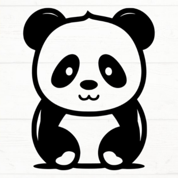 Intra απο ξύλο plywood 3mm-4mm πάχος – Panda, DXF, EPS, JPG, PNG Δίασταση 20x20 cm INTRAFABR-115722357 - Image 4