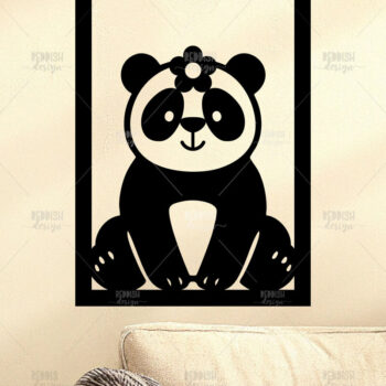 Intra απο ξύλο plywood 3mm-4mm πάχος – Panda Wall Art για Νηπιαγωγείο Δ Δίασταση  40x30 cm INTRAFABR-123563863 - Image 1
