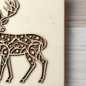 Intra απο ξύλο plywood 3mm-4mm πάχος – PANNO DEER Wood Δίασταση 20x20 cm INTRAFABR-90103572