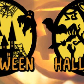 Intra απο ξύλο plywood 3mm-4mm πάχος – Δέσμη για Halloween από χαρτί και λέιζερ Δίασταση  20x20 cm INTRAFABR-78271710 - Image 2