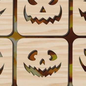 Intra απο ξύλο plywood 3mm-4mm πάχος – Δέσμη για Halloween από χαρτί και λέιζερ Δίασταση  20x20 cm INTRAFABR-78271710 - Image 4
