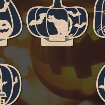 Intra απο ξύλο plywood 3mm-4mm πάχος – Δέσμη για Halloween από χαρτί και λέιζερ Δίασταση  20x20 cm INTRAFABR-78271710 - Image 7