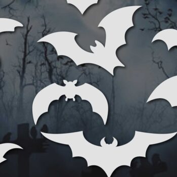 Intra απο ξύλο plywood 3mm-4mm πάχος – Paper Cut Bats Πακέτο Δίασταση  20x20 cm INTRAFABR-77677516 - Image 1