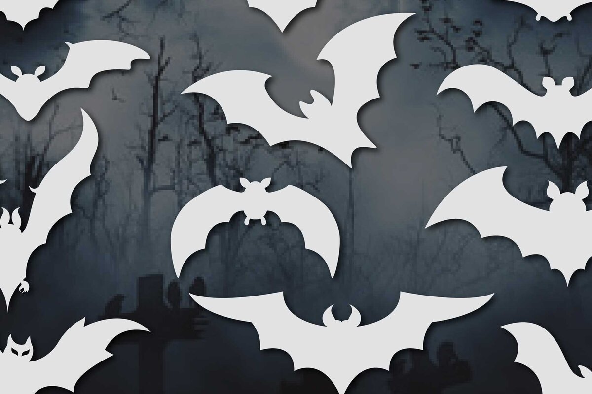 Intra απο ξύλο plywood 3mm-4mm πάχος – Paper Cut Bats Πακέτο Δίασταση  20x20 cm INTRAFABR-77677516