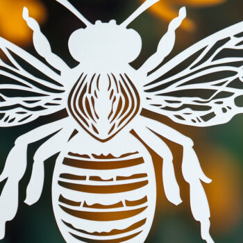 Intra απο ξύλο plywood 3mm-4mm πάχος – Paper Cut Bee Bundle Δίασταση  20x20 cm INTRAFABR-107608689 - Image 2