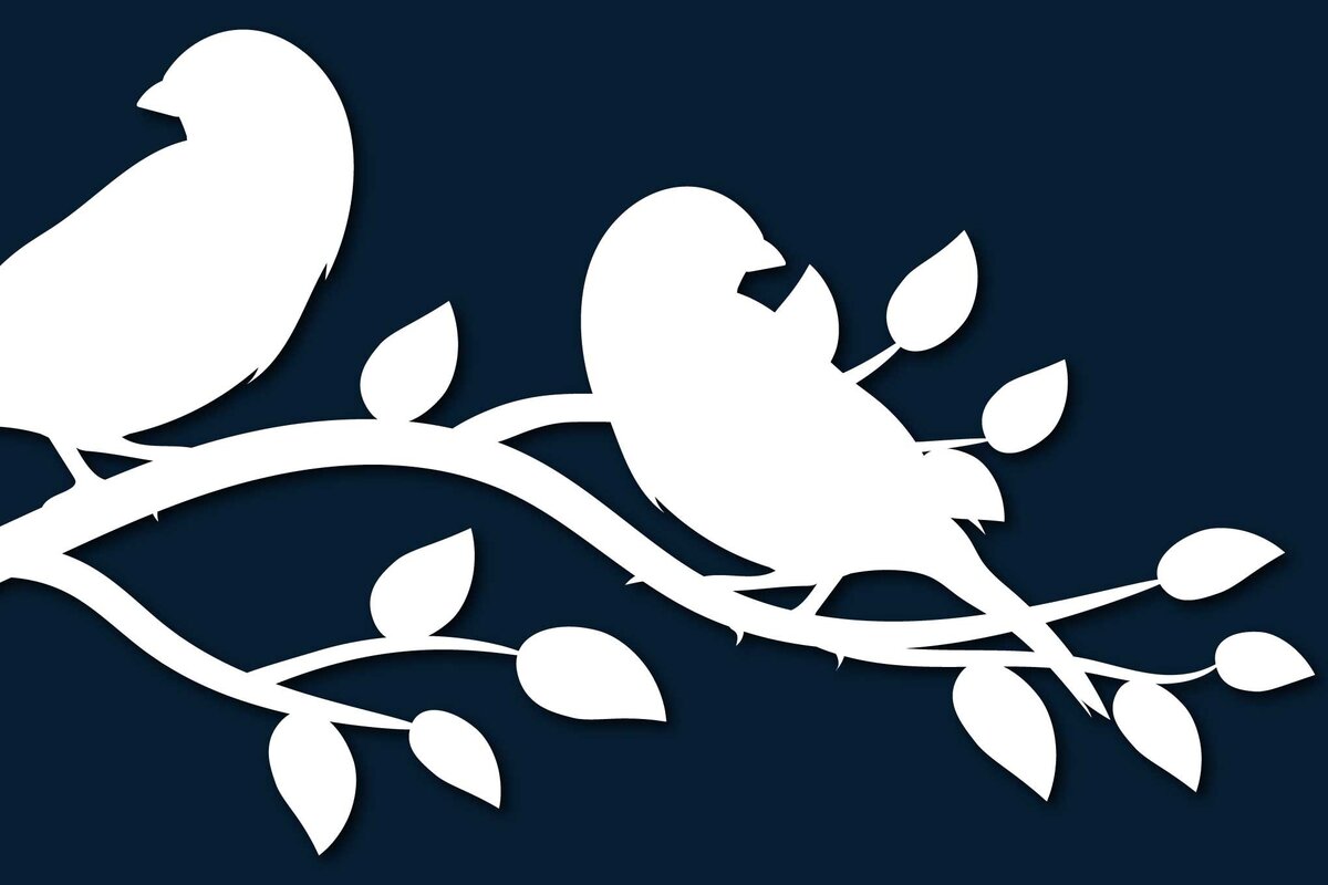 Intra απο ξύλο plywood 3mm-4mm πάχος – Χαρτί κομμένο πουλί σε ντεκόρ με κλαδιά δέντρου Δίασταση  20x20 cm INTRAFABR-68530742