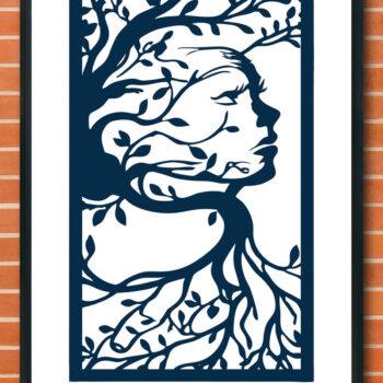 Intra απο ξύλο plywood 3mm-4mm πάχος – Κοπή χαρτιού σελιδοδείκτης Cut Design 8 Δίασταση 40x30 cm INTRAFABR-116524552 - Image 1