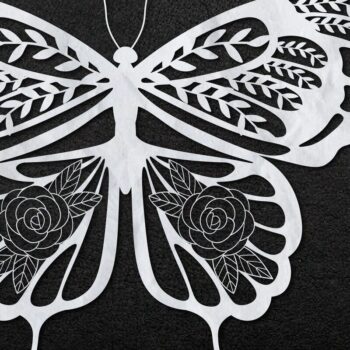 Intra απο ξύλο plywood 3mm-4mm πάχος – Πακέτο κομμένων πεταλούδων Δίασταση 20x20 cm INTRAFABR-30867188 - Image 6