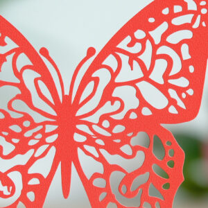 Intra απο ξύλο plywood 3mm-4mm πάχος – Paper Cut Butterfly Δίασταση  20x20 cm INTRAFABR-113910736