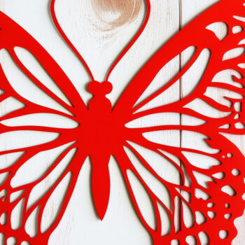 Intra απο ξύλο plywood 3mm-4mm πάχος – Paper Cut Butterfly Δίασταση 20x20 cm INTRAFABR-113911052 - Image 1