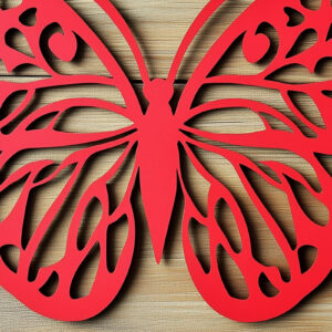 Intra απο ξύλο plywood 3mm-4mm πάχος – Paper Cut Butterfly Δίασταση  20x20 cm INTRAFABR-113920804