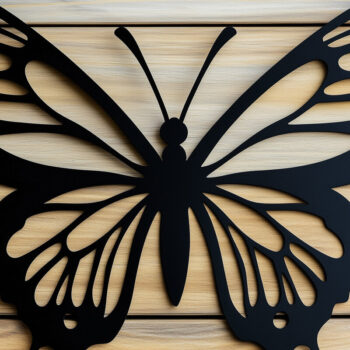 Intra απο ξύλο plywood 3mm-4mm πάχος – Paper Cut Butterfly Δίασταση 20x20 cm INTRAFABR-114378838 - Image 1