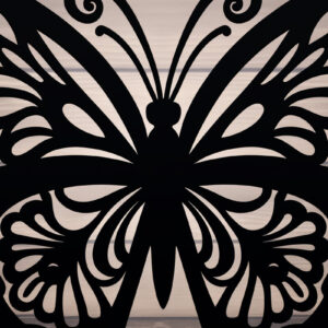 Intra απο ξύλο plywood 3mm-4mm πάχος – Paper Cut Butterfly Δίασταση 20x20 cm INTRAFABR-90438502