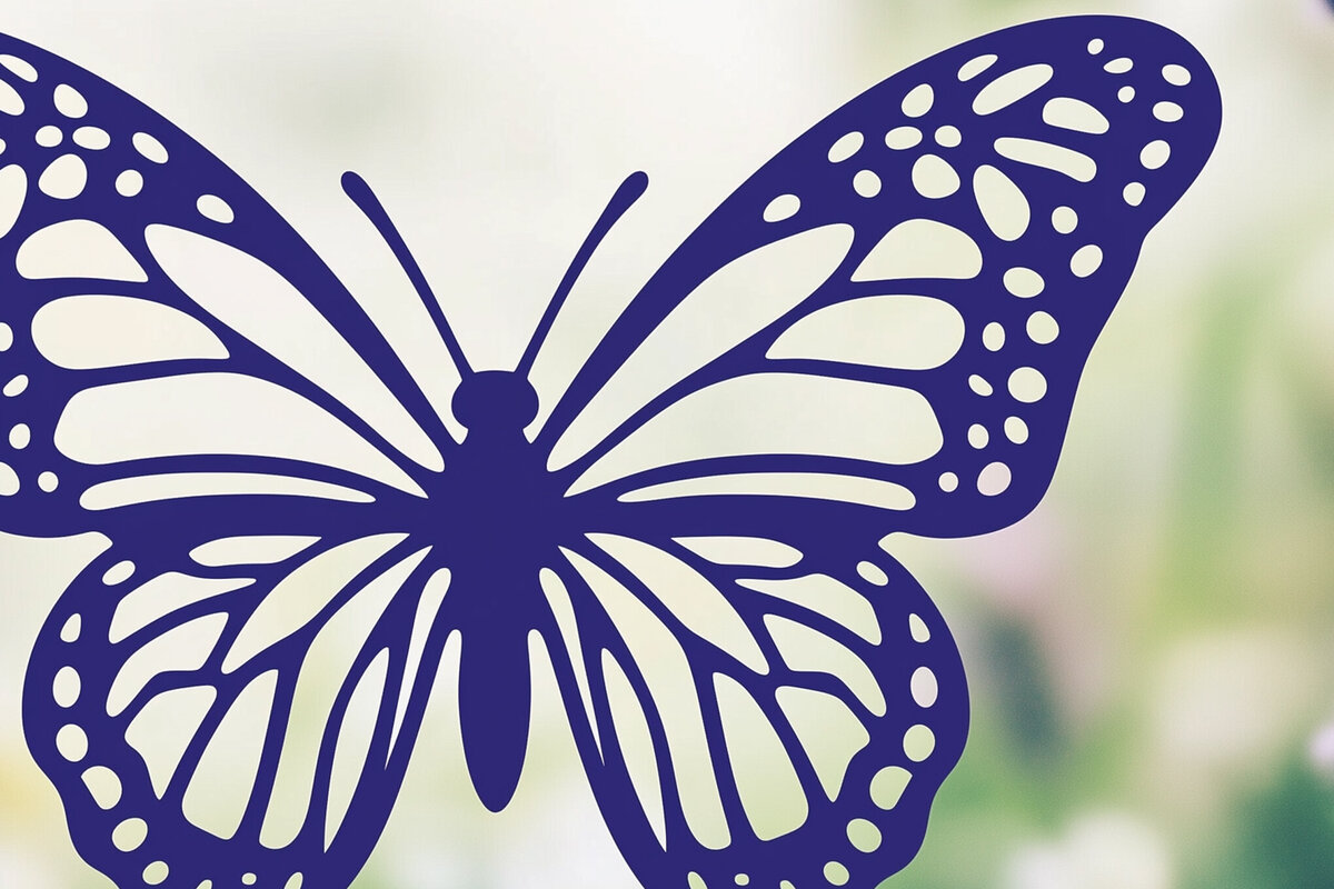 Intra απο ξύλο plywood 3mm-4mm πάχος – Paper Cut Butterfly Δίασταση  20x20 cm INTRAFABR-114388170