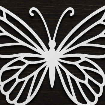 Intra απο ξύλο plywood 3mm-4mm πάχος – Paper Cut Butterfly Δίασταση 20x20 cm INTRAFABR-121717236 - Image 1