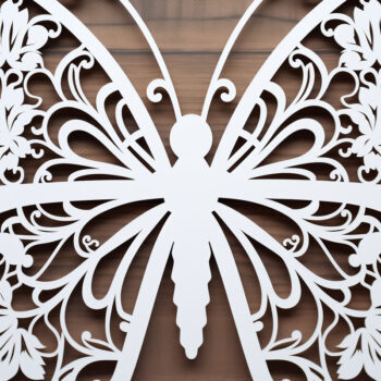 Intra απο ξύλο plywood 3mm-4mm πάχος – Paper Cut Butterfly Bundle Δίασταση  20x20 cm INTRAFABR-90440259 - Image 2