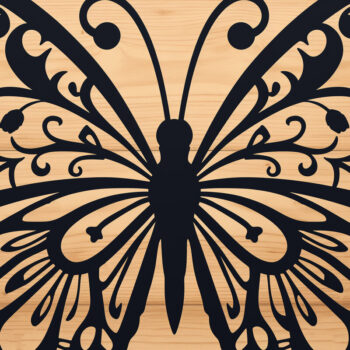 Intra απο ξύλο plywood 3mm-4mm πάχος – Paper Cut Butterfly Bundle Δίασταση  20x20 cm INTRAFABR-90440259 - Image 5