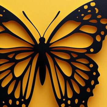 Intra απο ξύλο plywood 3mm-4mm πάχος – Paper Cut Butterfly Bundle Δίασταση  20x20 cm INTRAFABR-108172914 - Image 3