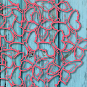 Intra απο ξύλο plywood 3mm-4mm πάχος – Χάρτινο στεφάνι πεταλούδας Δίασταση  20x20 cm INTRAFABR-25958757