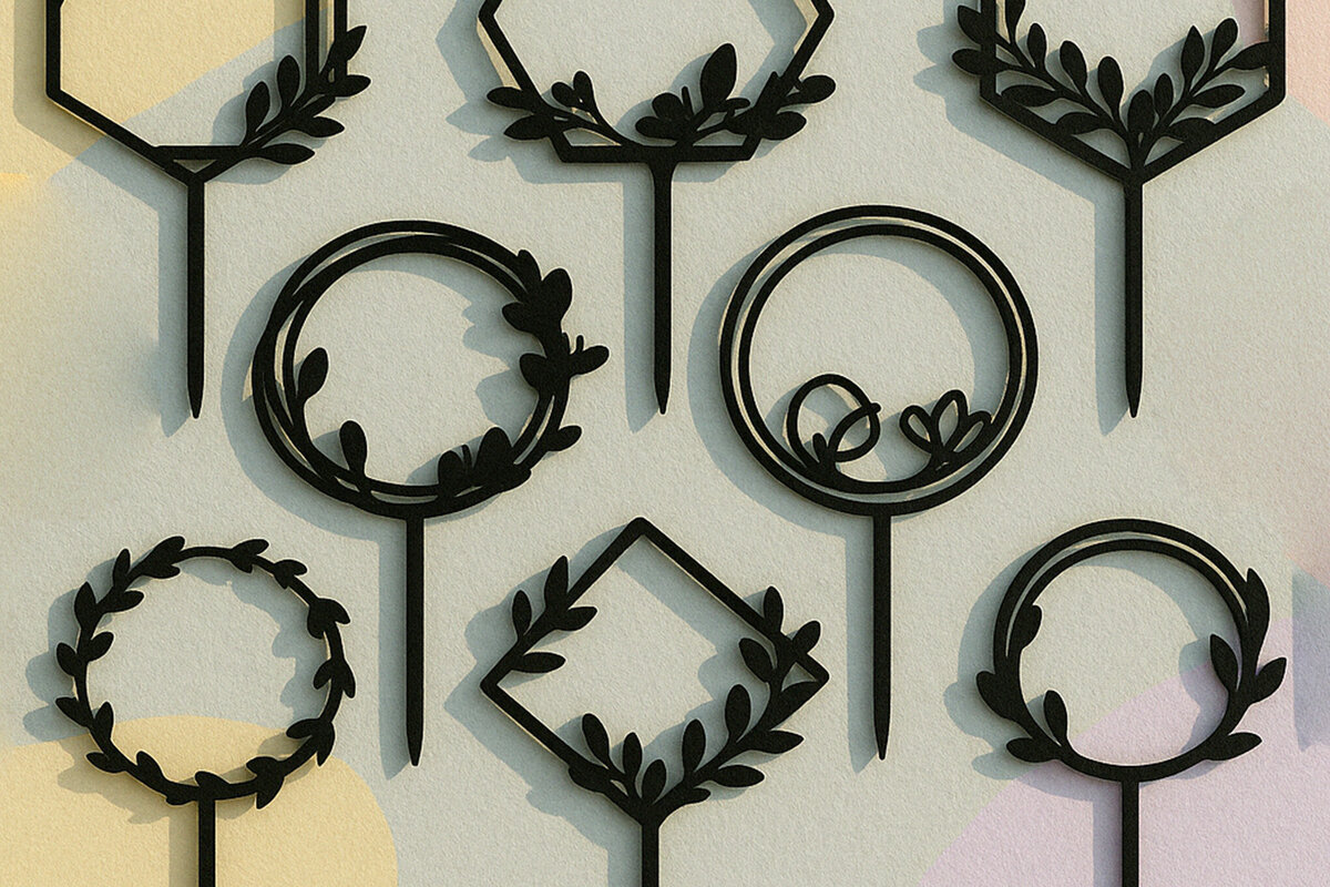 Intra απο ξύλο plywood 3mm-4mm πάχος – Paper Cut Cake Topper Δίασταση  20x20 cm INTRAFABR-119962920