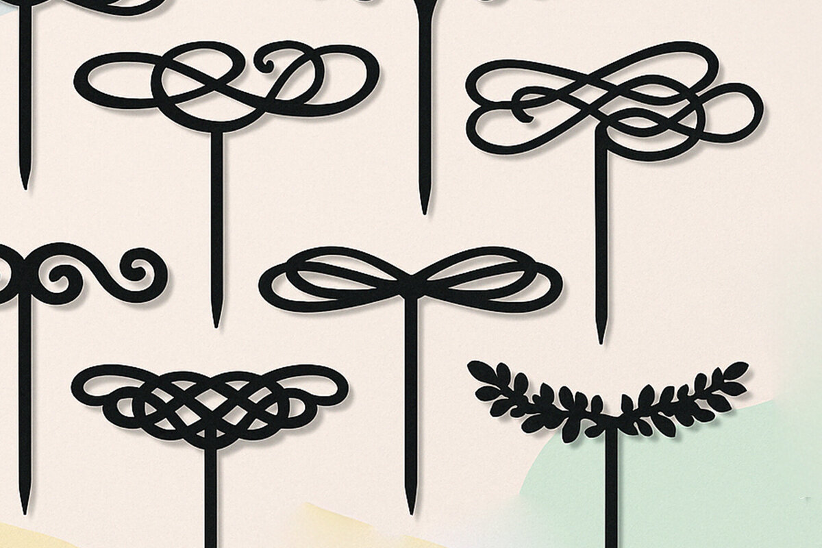 Intra απο ξύλο plywood 3mm-4mm πάχος – Paper Cut Cake Topper Δίασταση  20x20 cm INTRAFABR-119960779